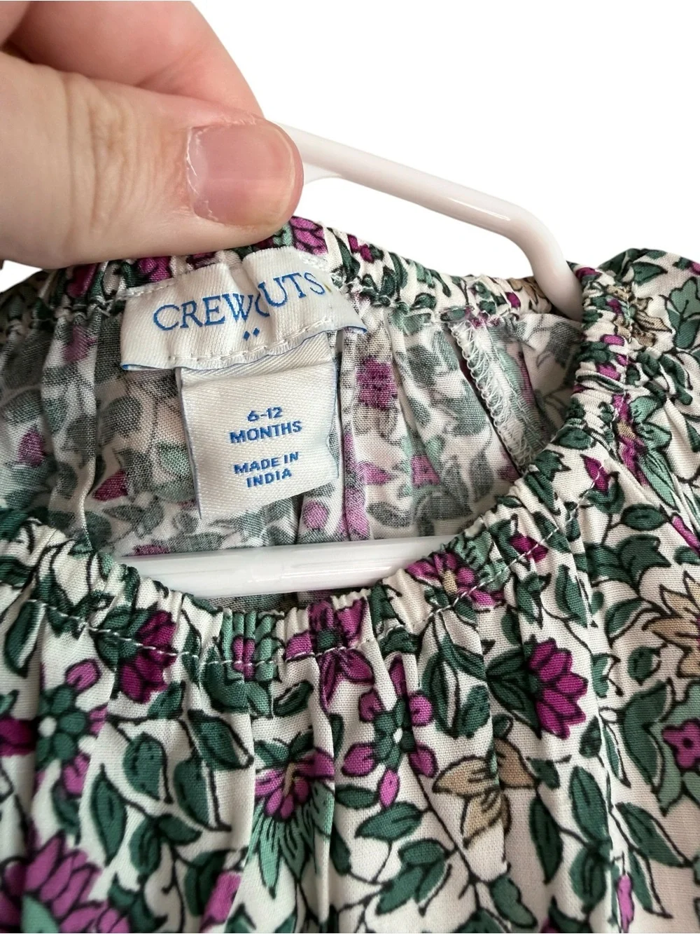 J.Crew CrewCuts Girls Floral Jumpsuit Size 6-12 Months NWT
